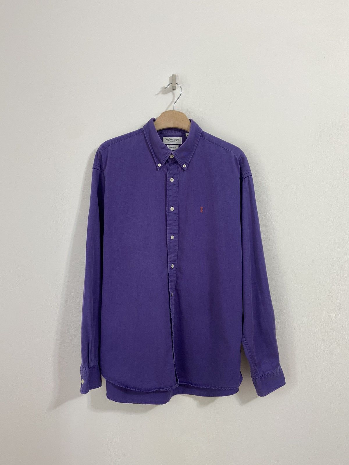 Yves Saint Laurent Yves Saint laurent YSL Button Up Shirt Size US L / EU 52-54 / 3 - 1 Thumbnail