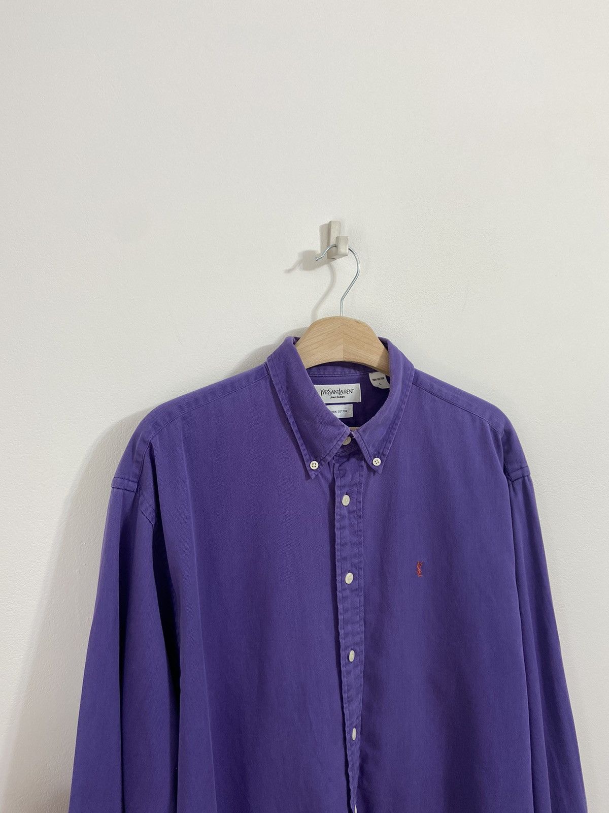 Yves Saint Laurent Yves Saint laurent YSL Button Up Shirt Size US L / EU 52-54 / 3 - 12 Thumbnail