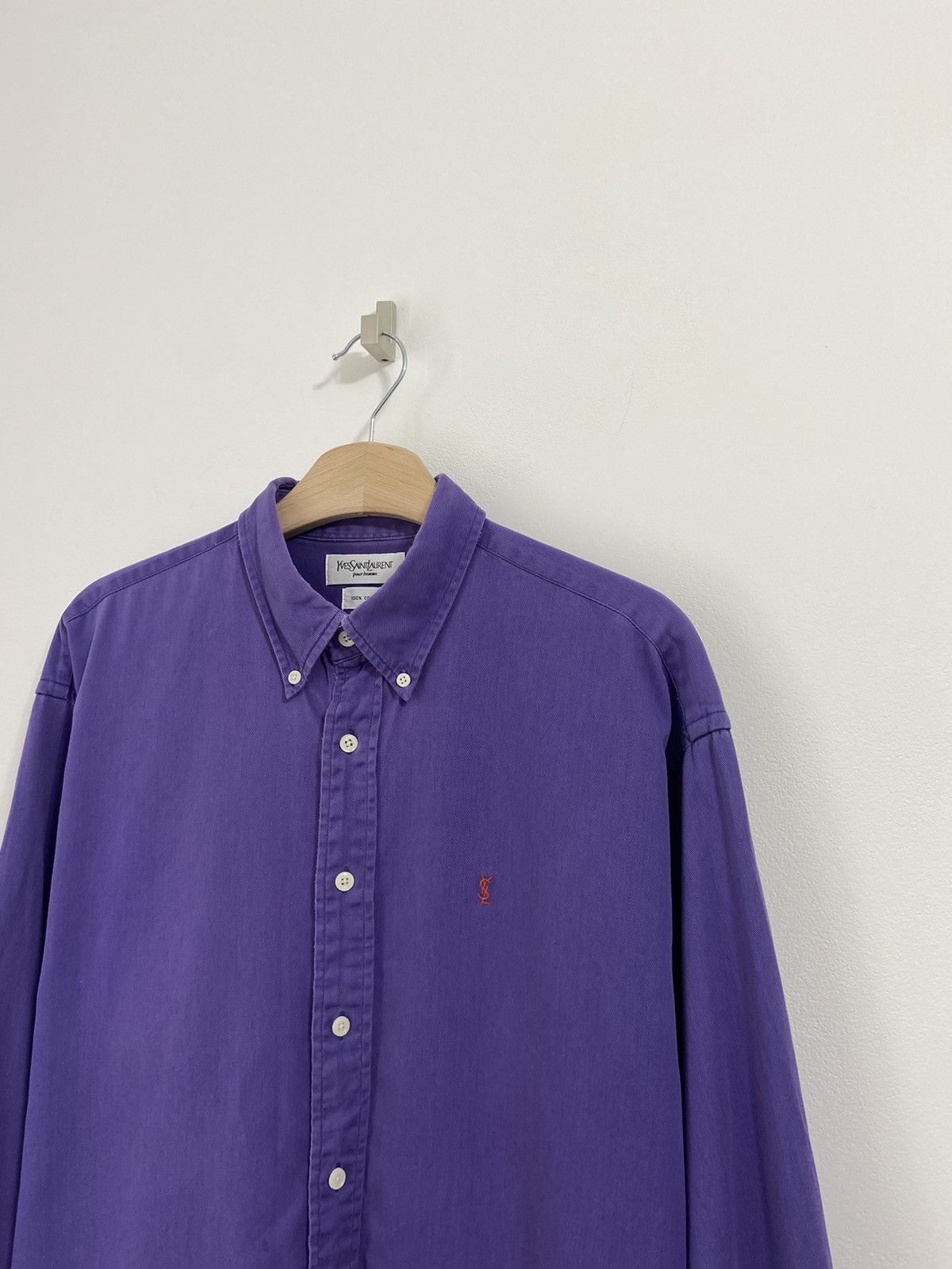 Yves Saint Laurent Yves Saint laurent YSL Button Up Shirt Size US L / EU 52-54 / 3 - 2 Thumbnail