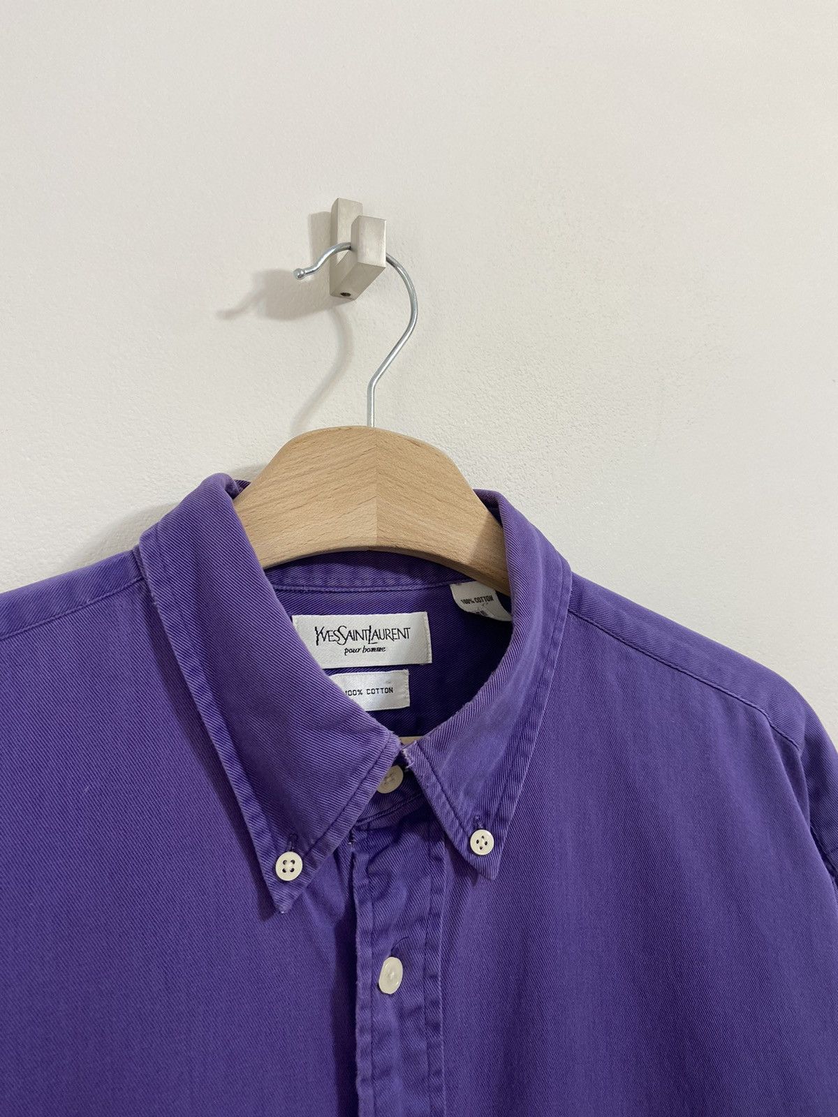 Yves Saint Laurent Yves Saint laurent YSL Button Up Shirt Size US L / EU 52-54 / 3 - 3 Thumbnail