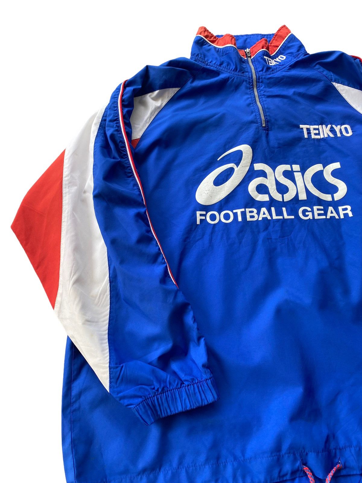 Vintage 🔥GRAIL🇯🇵 ASICS FOOTBALL GEAR JAPAN MADE PULLOVER JERSEY Size US L / EU 52-54 / 3 - 6 Thumbnail