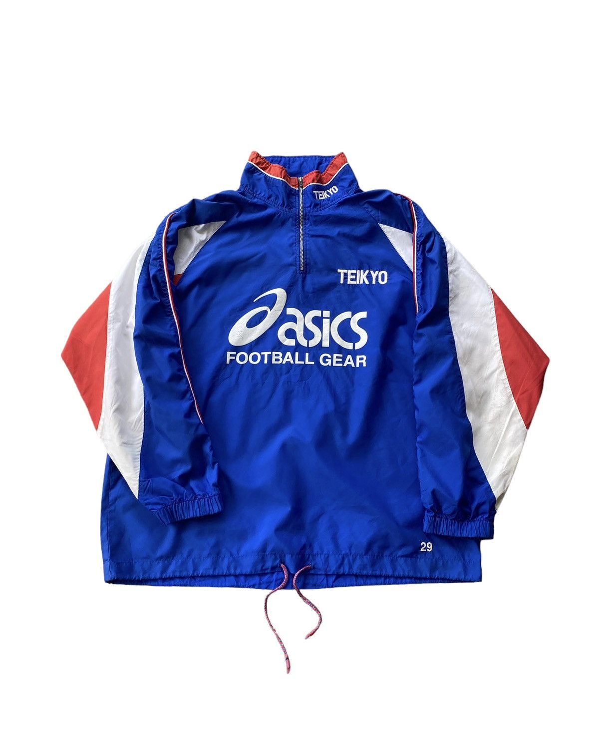 Vintage 🔥GRAIL🇯🇵 ASICS FOOTBALL GEAR JAPAN MADE PULLOVER JERSEY Size US L / EU 52-54 / 3 - 1 Thumbnail