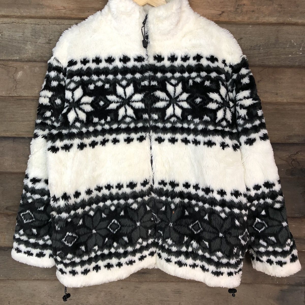 Vintage Villand Navajo White fleece Knitwear #4633 Size US M / EU 48-50 / 2 - 8 Thumbnail