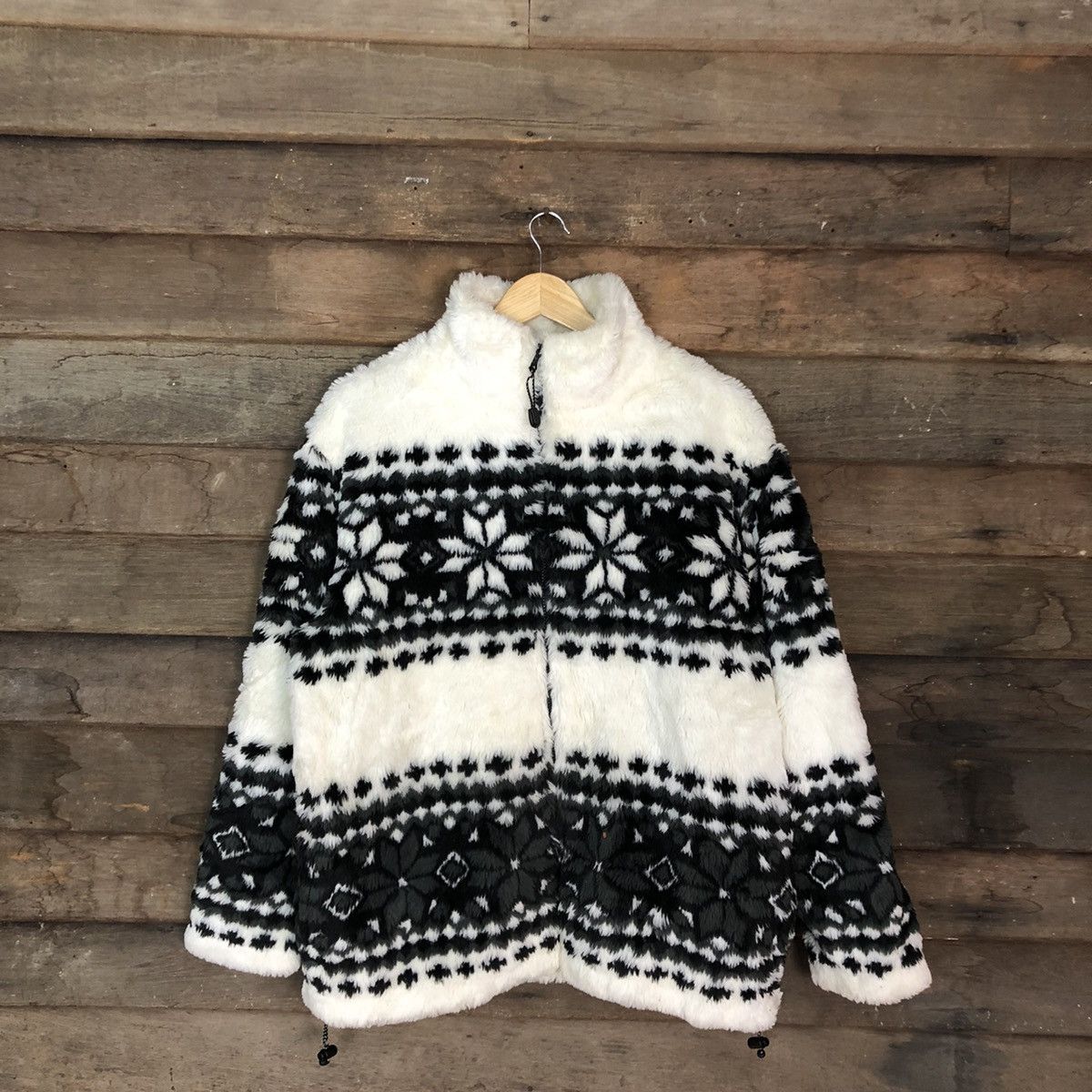 Vintage Villand Navajo White fleece Knitwear #4633 Size US M / EU 48-50 / 2 - 3 Thumbnail