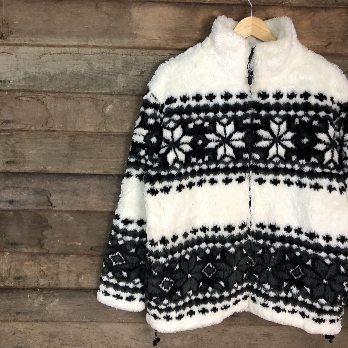 Vintage Villand Navajo White fleece Knitwear #4633 Size US M / EU 48-50 / 2 - 7 Thumbnail