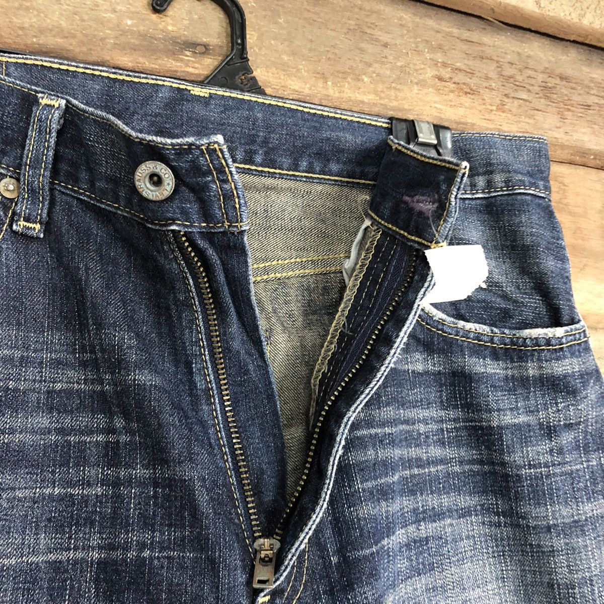 Levi's Levis Strauss Dark Blue Denim Jeans Pants #4620 Size US 33 - 6 Thumbnail