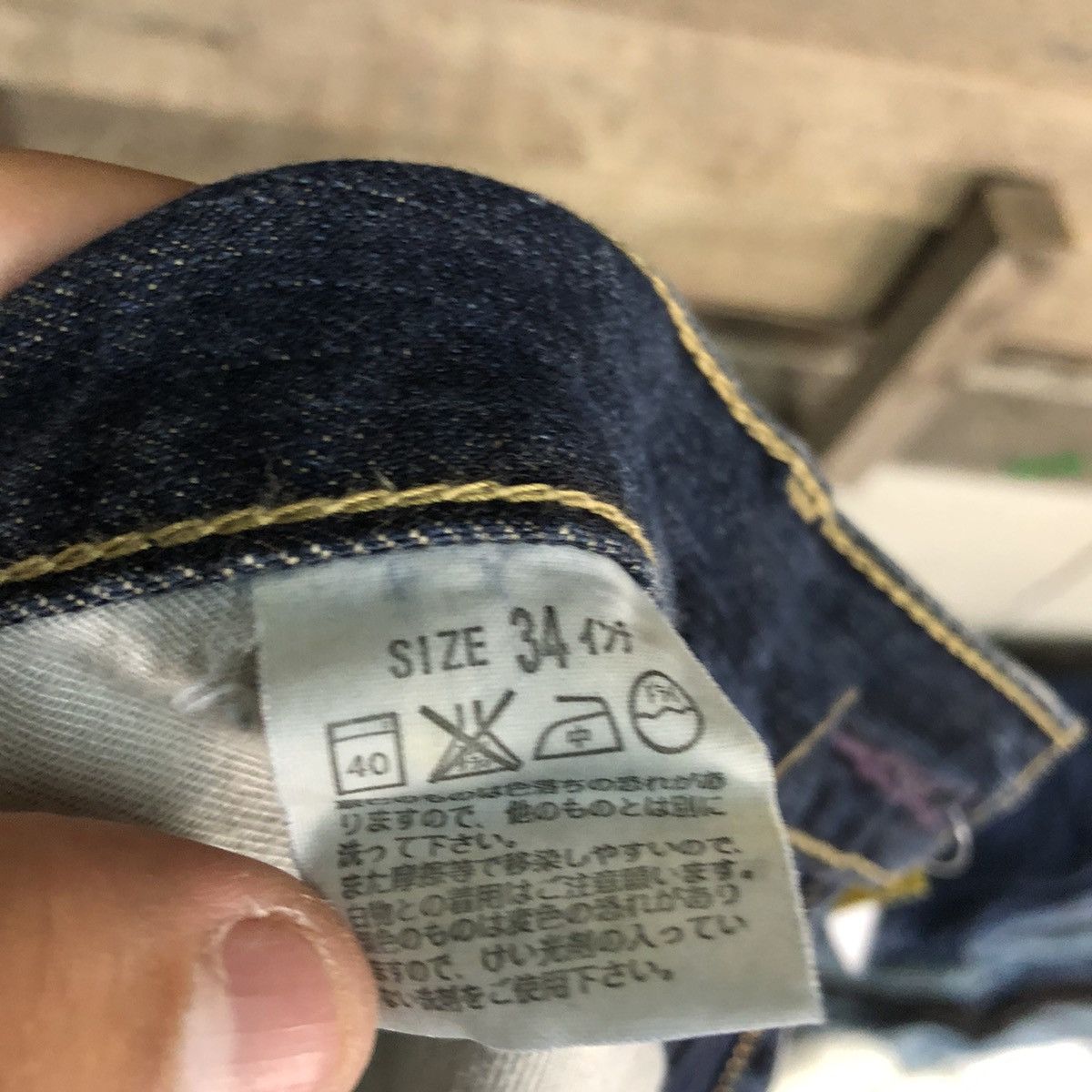 Levi's Levis Strauss Dark Blue Denim Jeans Pants #4620 Size US 33 - 16 Thumbnail
