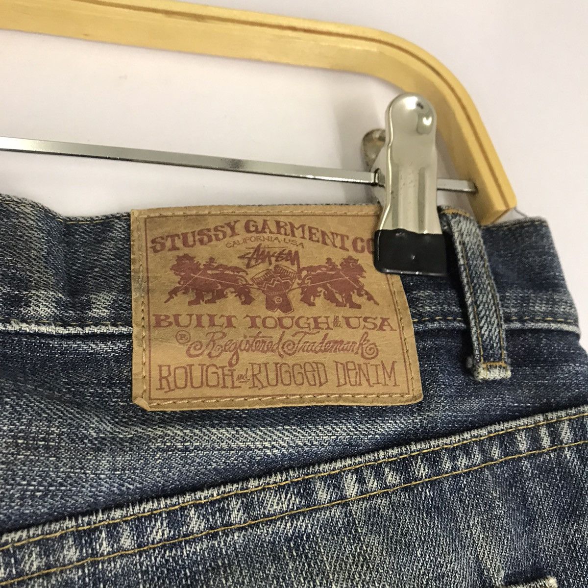 Japanese Brand × Stussy 🔥STUSSY GOUGH RUGGED DENIM BLUE RUST JEANS PANTS Size US 30 / EU 46 - 9 Thumbnail