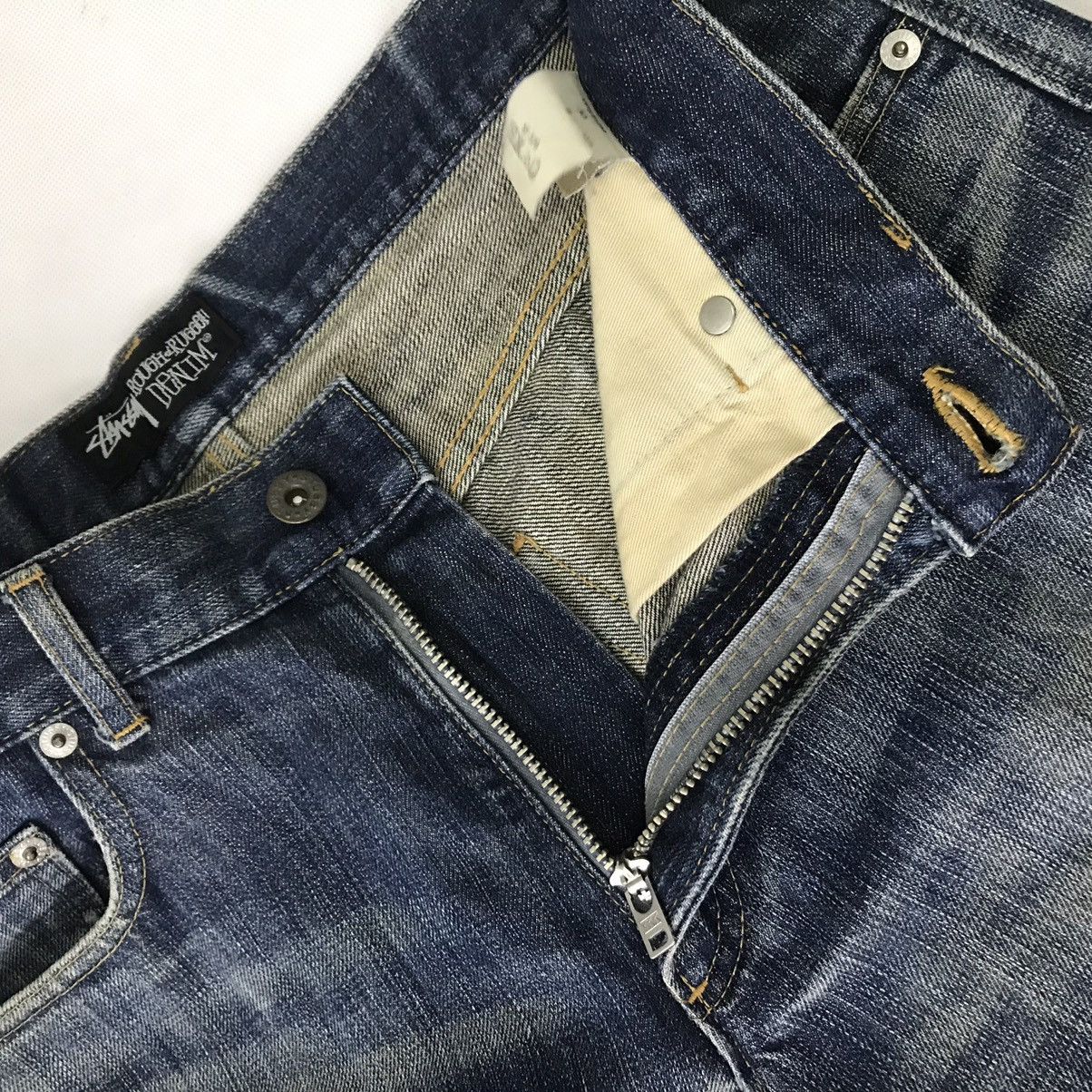 Japanese Brand × Stussy 🔥STUSSY GOUGH RUGGED DENIM BLUE RUST JEANS PANTS Size US 30 / EU 46 - 14 Thumbnail