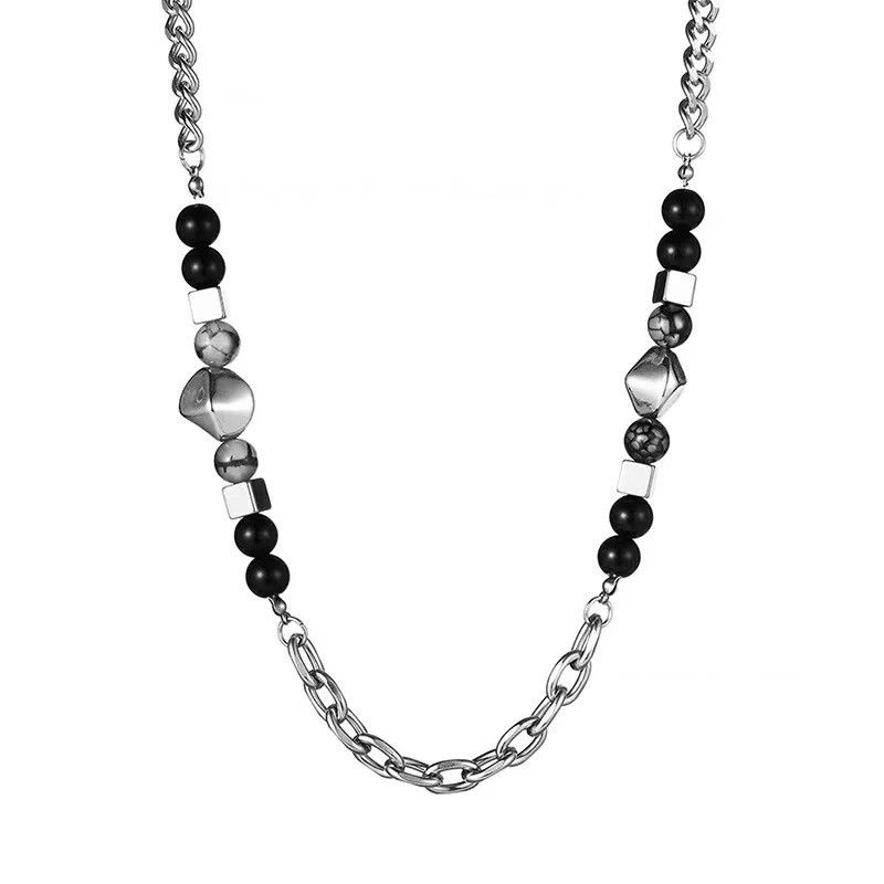 Jewelry Agate Pearl Stitching Necklace Size ONE SIZE - 1 Thumbnail