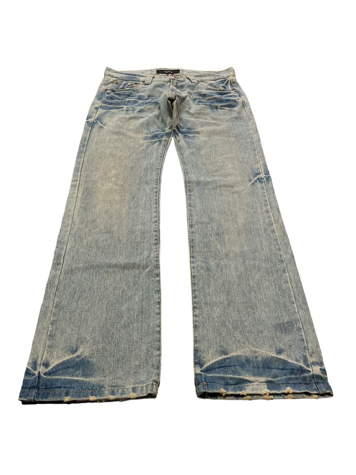 Japanese Brand × Vintage SICK‼️LIMITED DISTRESS DENIM PANT Size US 32 / EU 48 - 2 Thumbnail