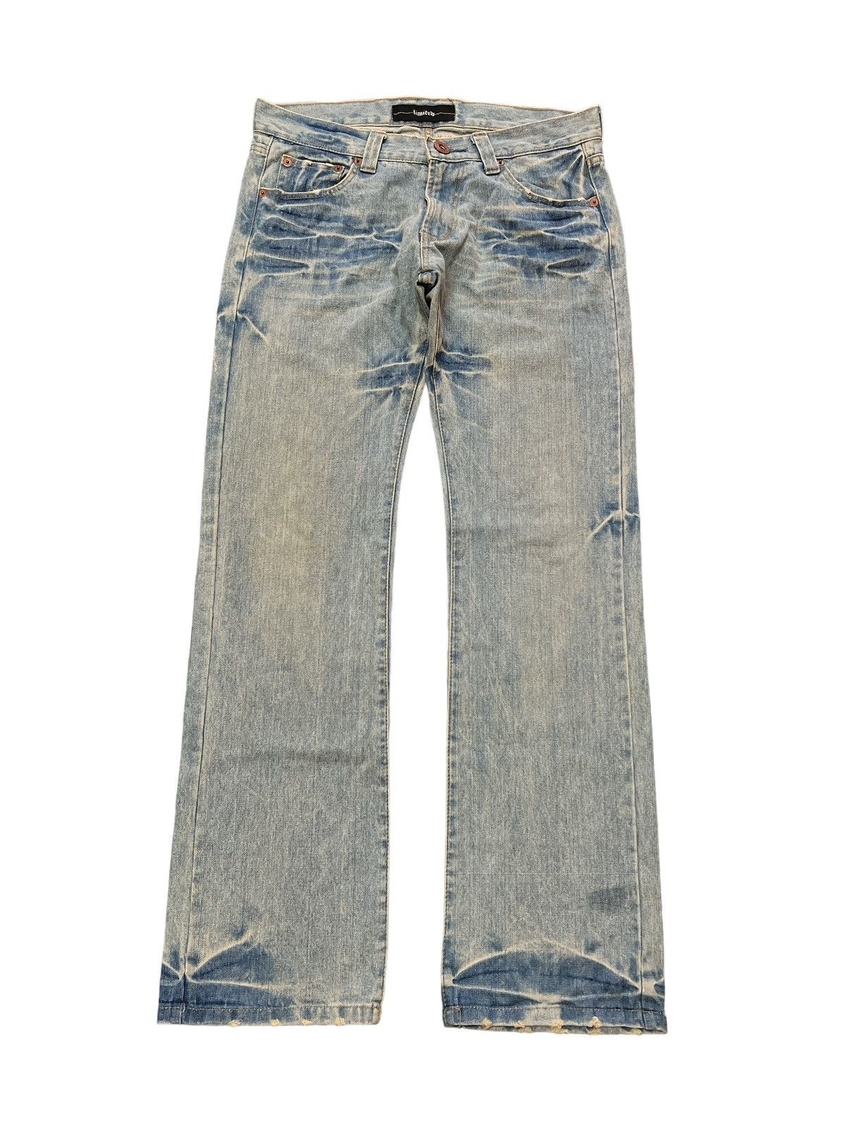 Japanese Brand × Vintage SICK‼️LIMITED DISTRESS DENIM PANT Size US 32 / EU 48 - 1 Thumbnail