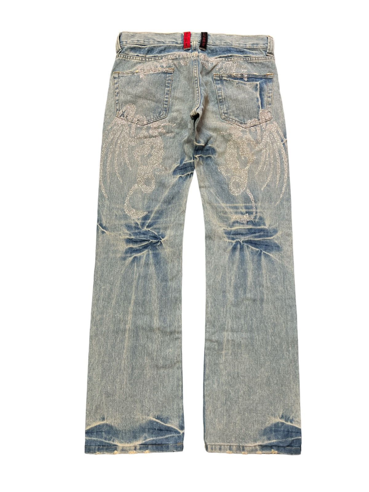 Japanese Brand × Vintage SICK‼️LIMITED DISTRESS DENIM PANT Size US 32 / EU 48 - 4 Thumbnail