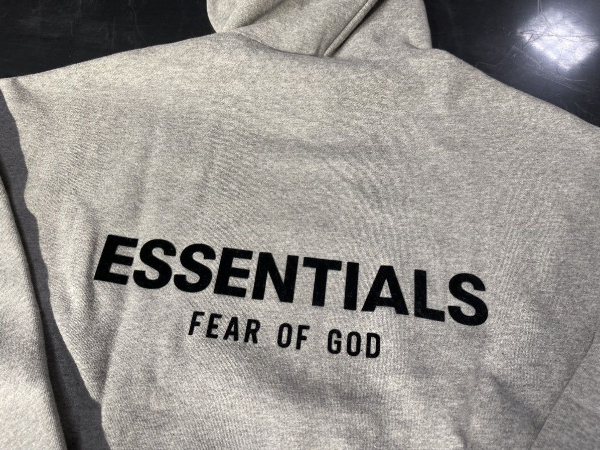 Fear of God FOG - Essentials Fear Of God Hoodie Size Medium Dark Oatmeal Size US M / EU 48-50 / 2 - 2 Thumbnail
