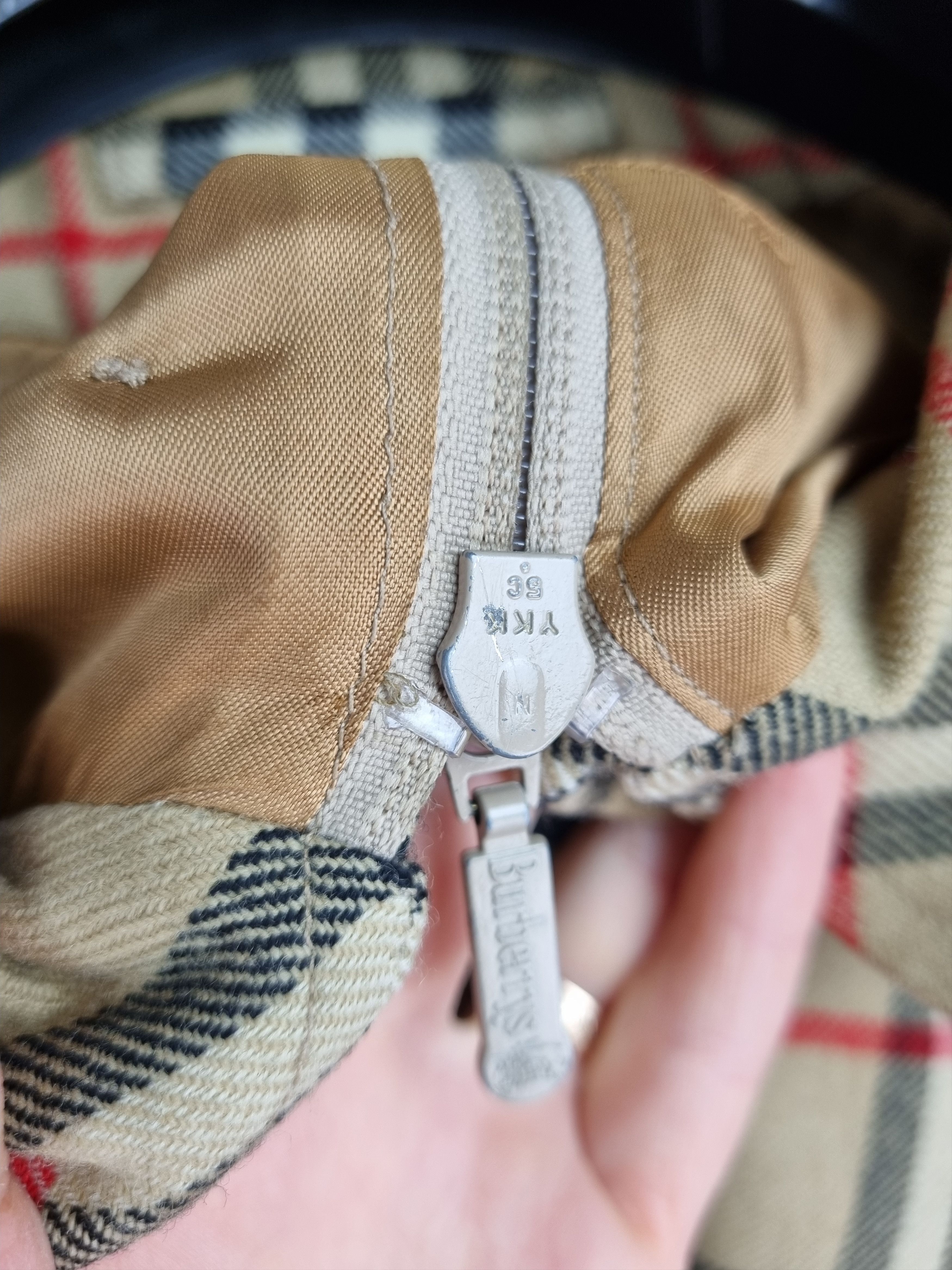 Burberry × Burberry Prorsum × Vintage 80s Unique Burberry Wool Nova Check Harrington Jacket Size US M / EU 48-50 / 2 - 16 Thumbnail