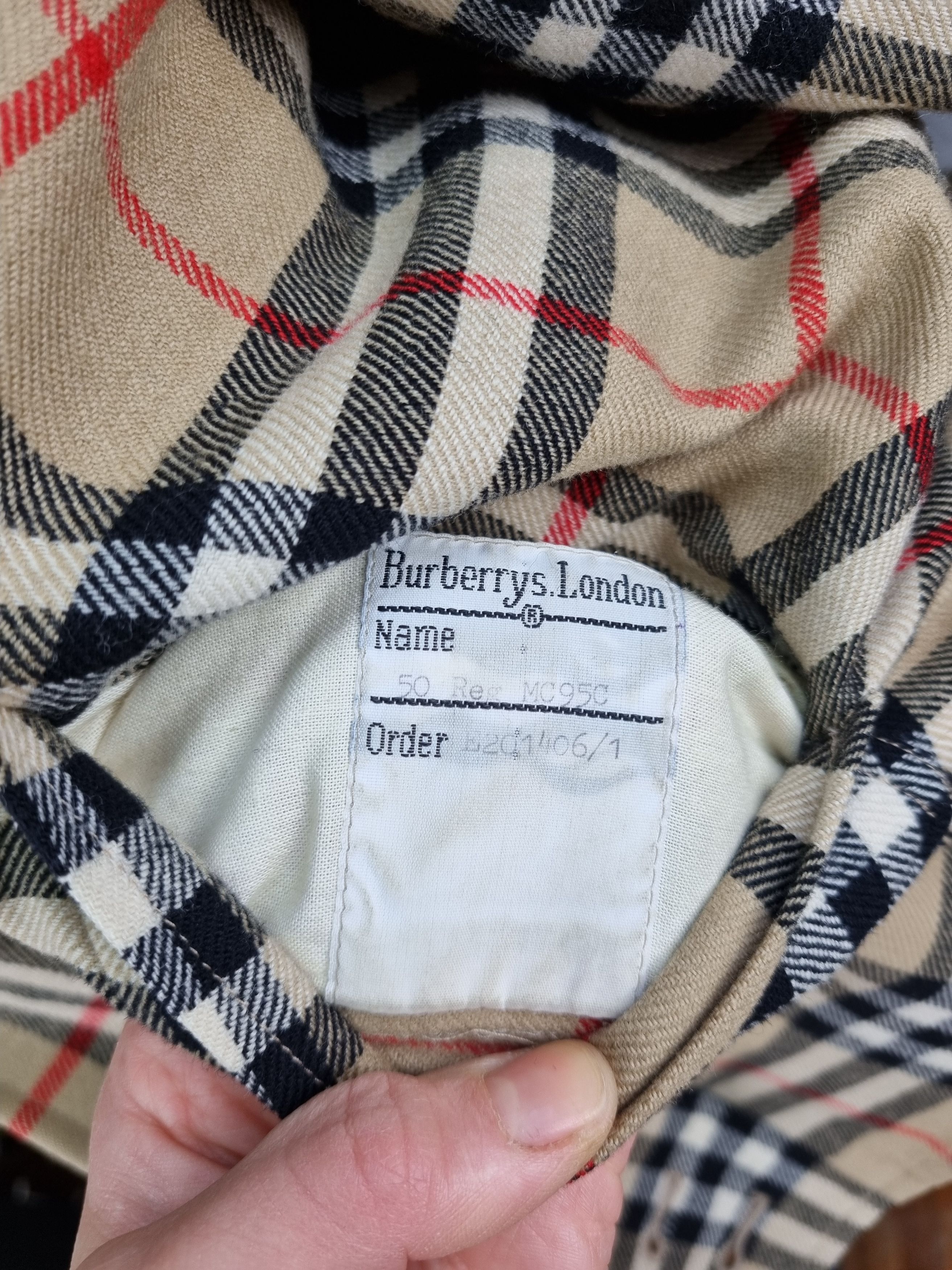 Burberry × Burberry Prorsum × Vintage 80s Unique Burberry Wool Nova Check Harrington Jacket Size US M / EU 48-50 / 2 - 13 Thumbnail