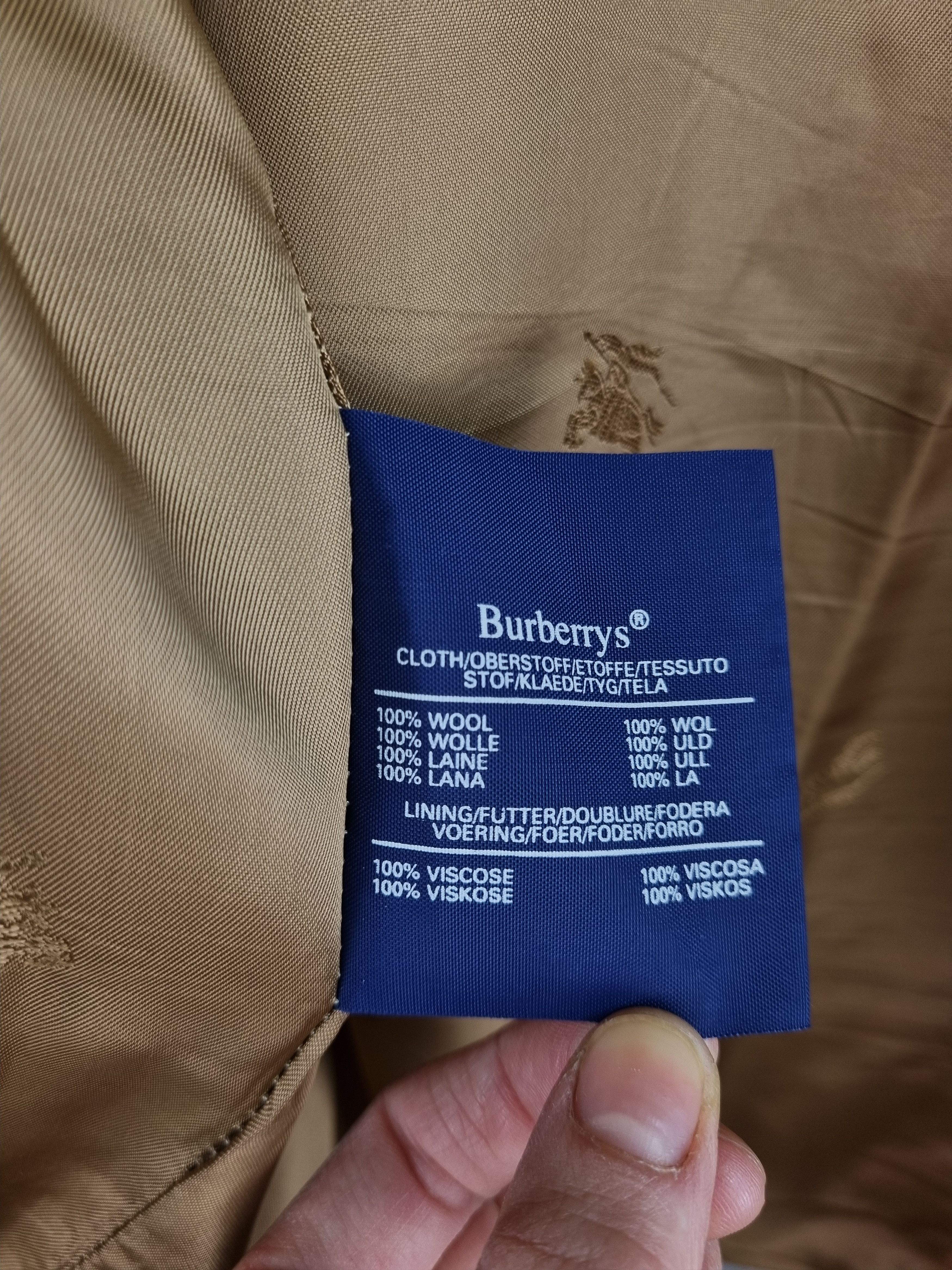 Burberry × Burberry Prorsum × Vintage 80s Unique Burberry Wool Nova Check Harrington Jacket Size US M / EU 48-50 / 2 - 12 Thumbnail