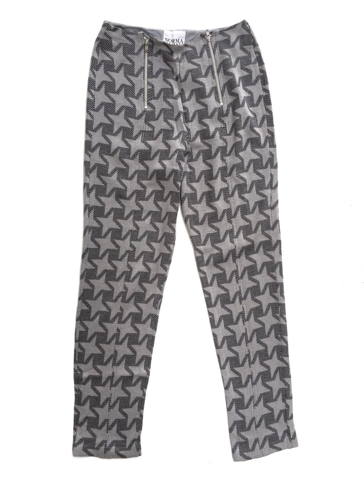 image of Italian Designers Norma Kamali Star Print Pants in Grey, Women's (Size 26)