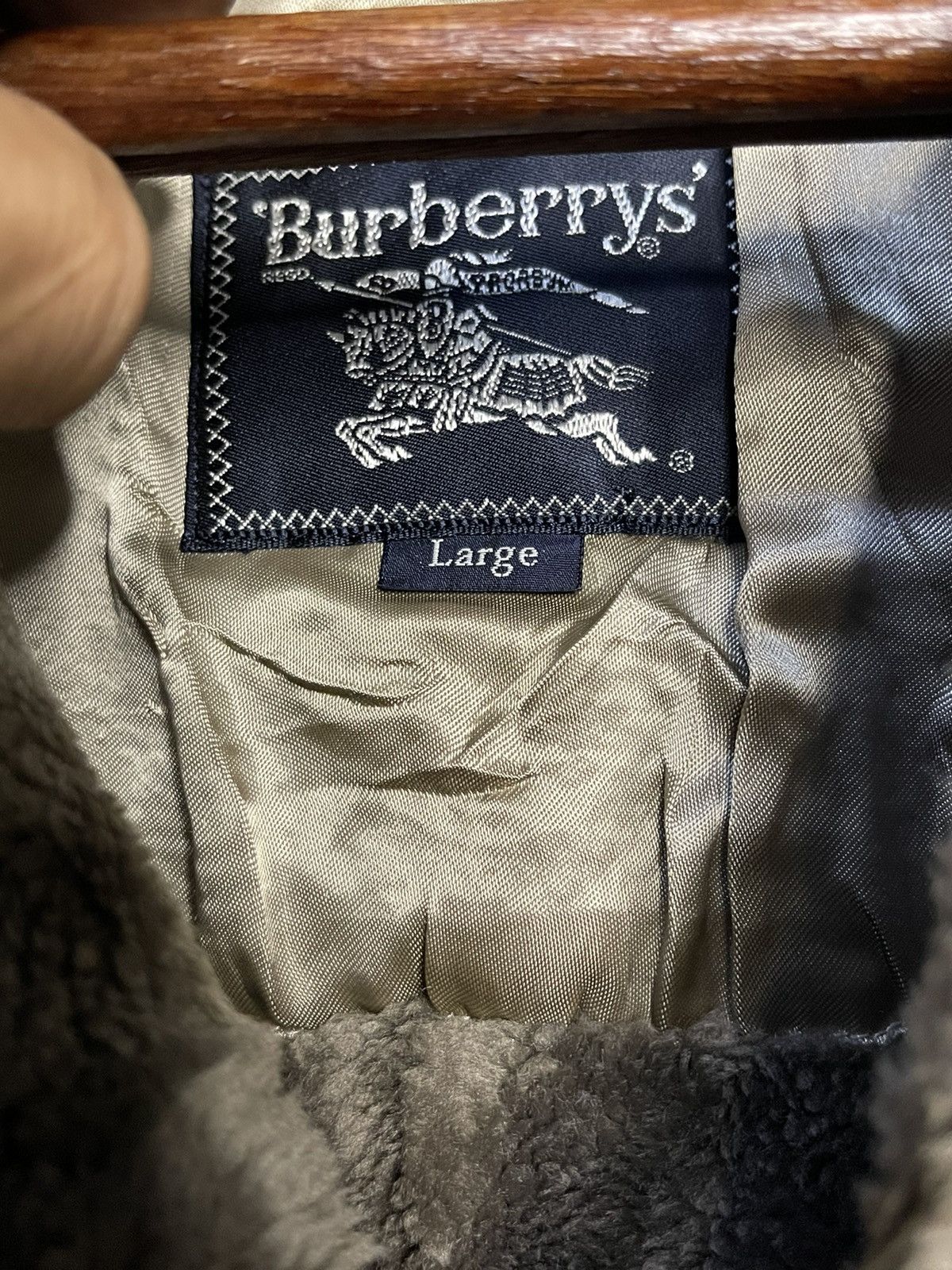 Burberry Vintage Burberrys Prorsum Wool Mink Fur Coat Jacket Size US L / EU 52-54 / 3 - 5 Thumbnail