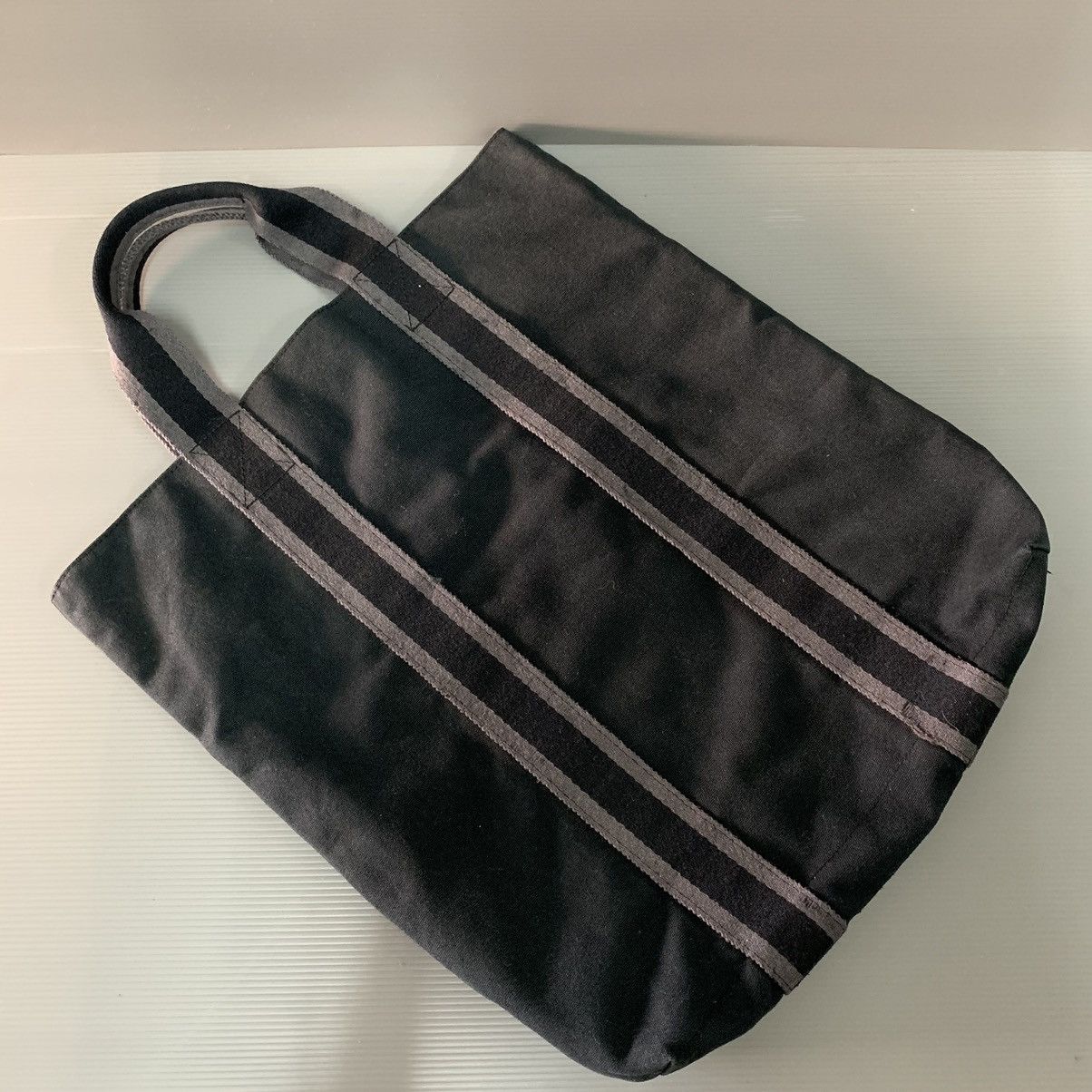 Hermes Hermes Canvas Black Tote Document Bag Size ONE SIZE - 3 Thumbnail