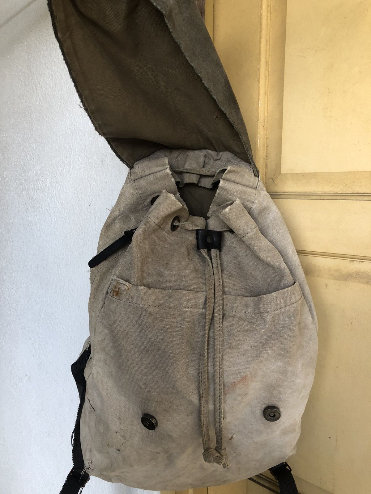Japanese Brand Vintage Baggy Port Distressed Bagpack Like Kapital Size ONE SIZE - 8 Thumbnail
