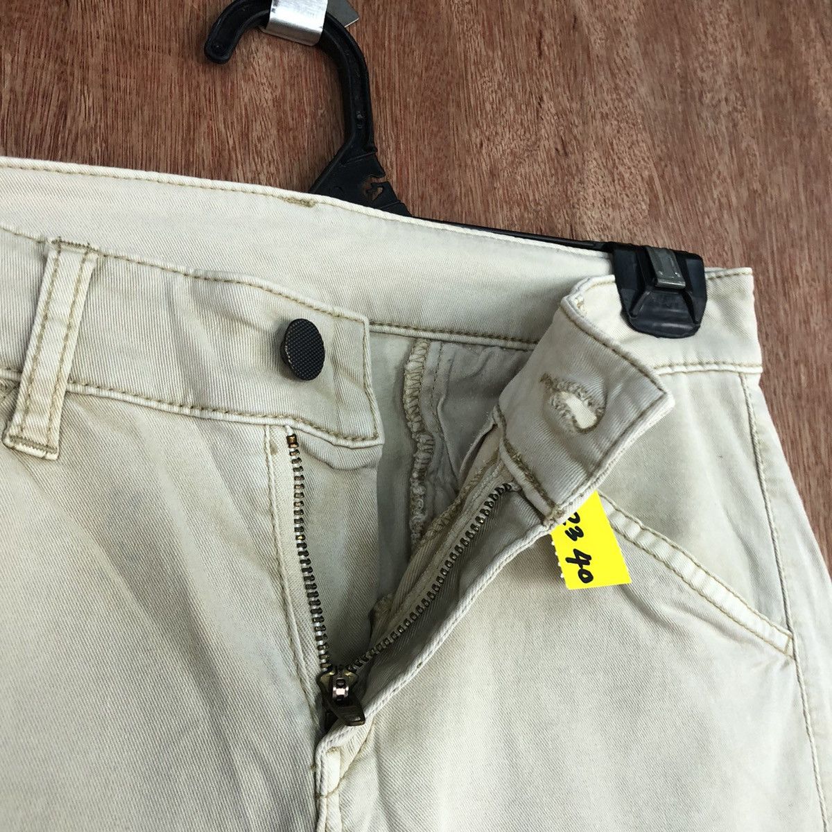 Japanese Brand D Uniqlo Cream tactical vtg Multipocket Cargo Pants #2340 Size 25" / US 0 / IT 36 - 7 Thumbnail