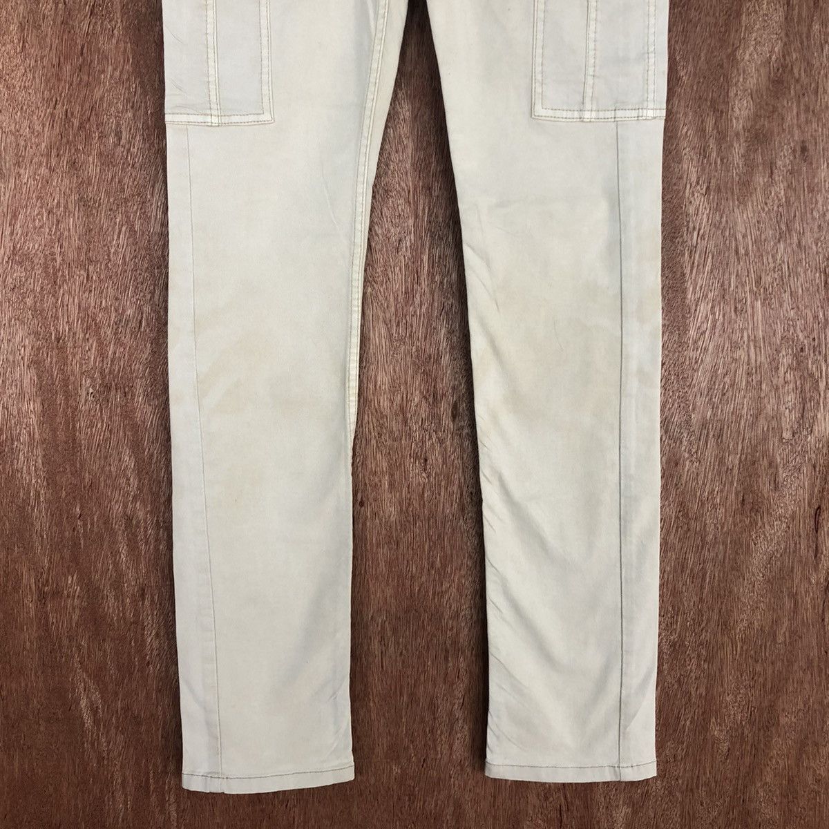 Japanese Brand D Uniqlo Cream tactical vtg Multipocket Cargo Pants #2340 Size 25" / US 0 / IT 36 - 2 Thumbnail