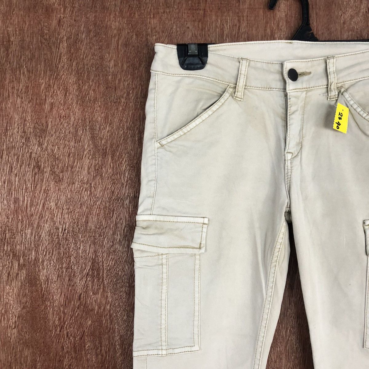 Japanese Brand D Uniqlo Cream tactical vtg Multipocket Cargo Pants #2340 Size 25" / US 0 / IT 36 - 5 Thumbnail