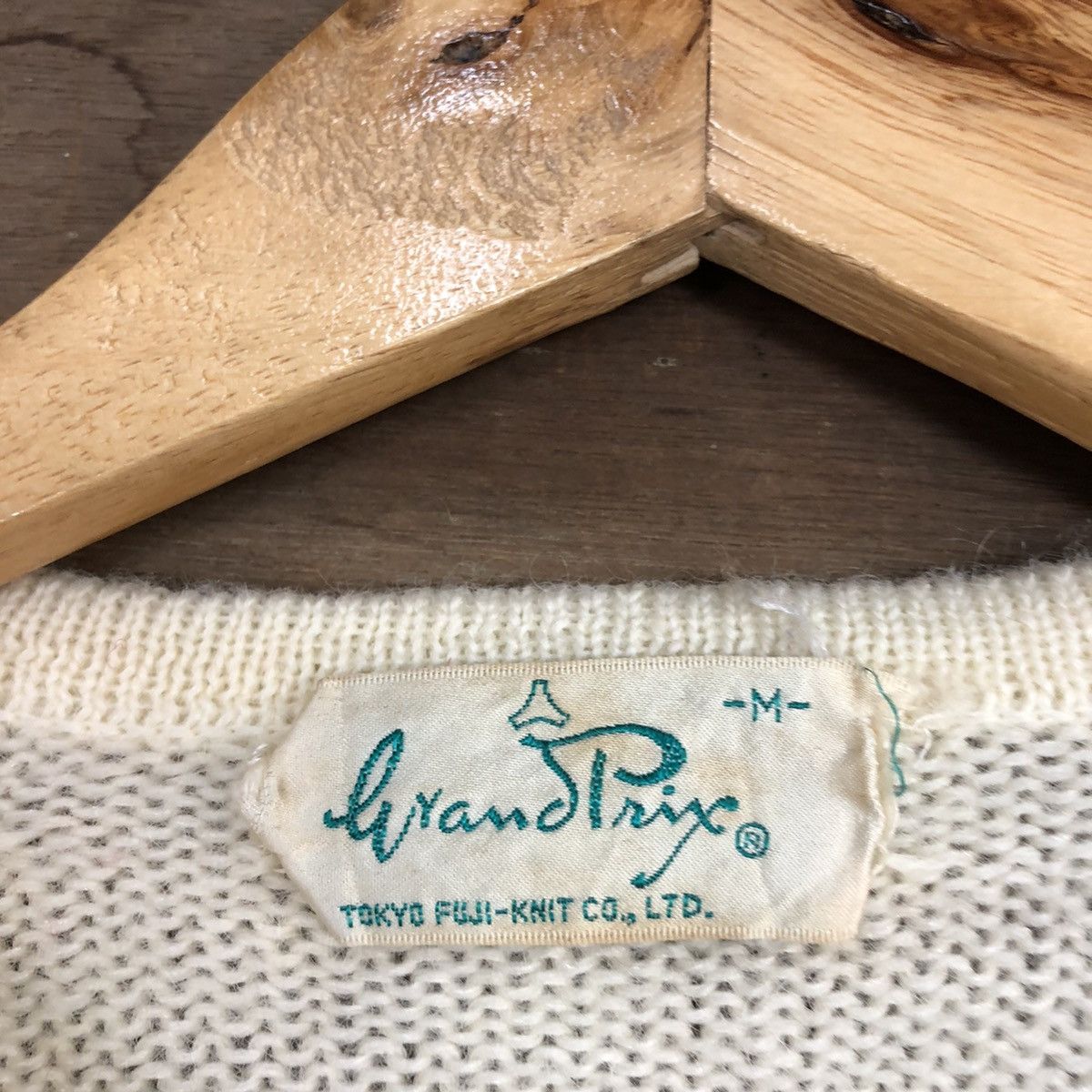 Homespun Knitwear × Japanese Brand × Vintage Grand Prix Cream art flower Knitwear #5528 Size XS / US 0-2 / IT 36-38 - 11 Thumbnail