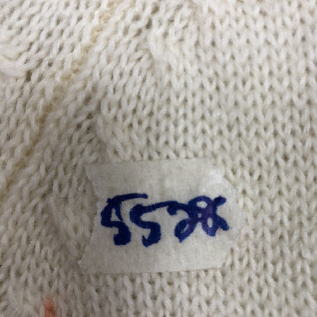 Homespun Knitwear × Japanese Brand × Vintage Grand Prix Cream art flower Knitwear #5528 Size XS / US 0-2 / IT 36-38 - 10 Thumbnail