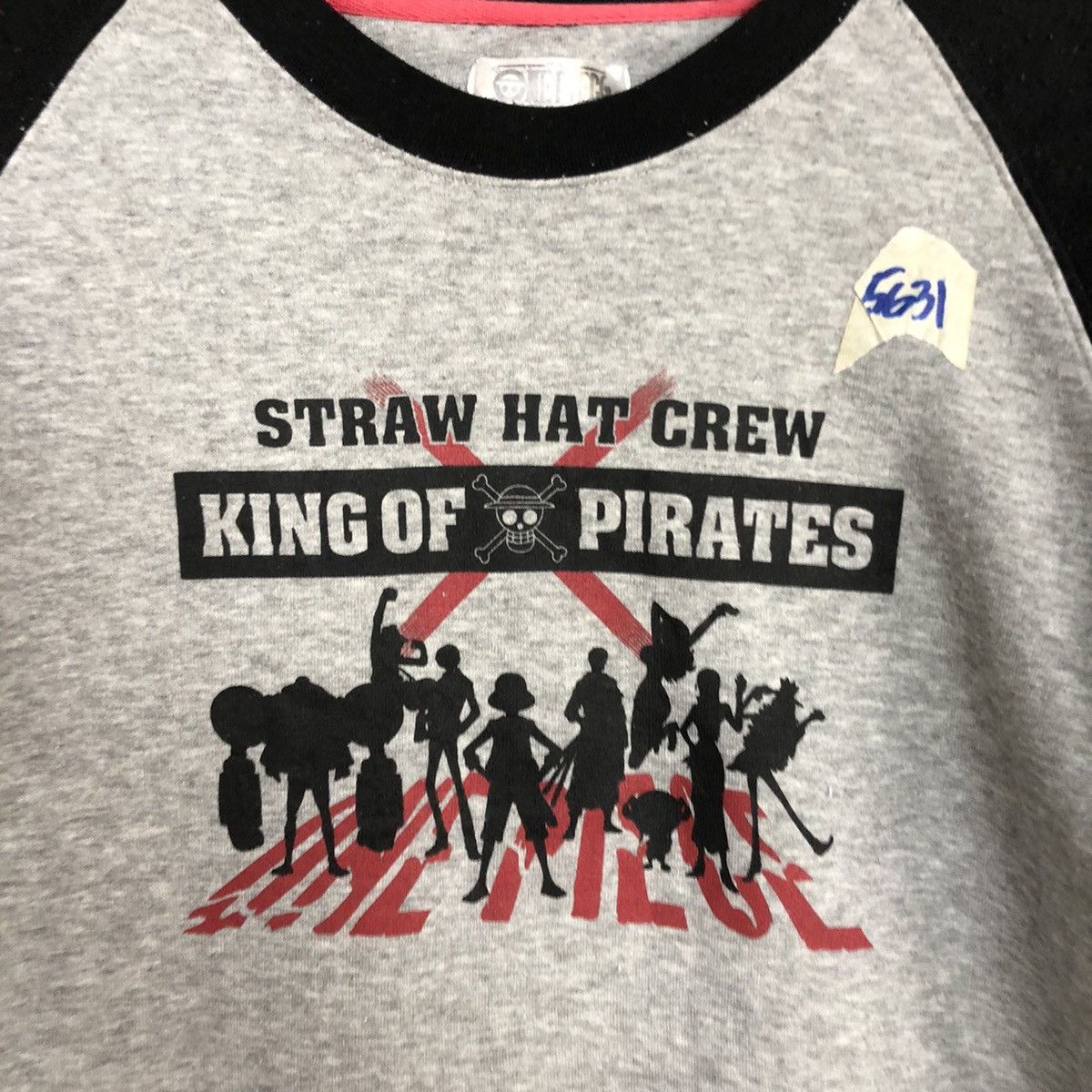 Anime × One Piece One Piece Grey Long Sleeve Shirt #5631 Size US M / EU 48-50 / 2 - 10 Thumbnail