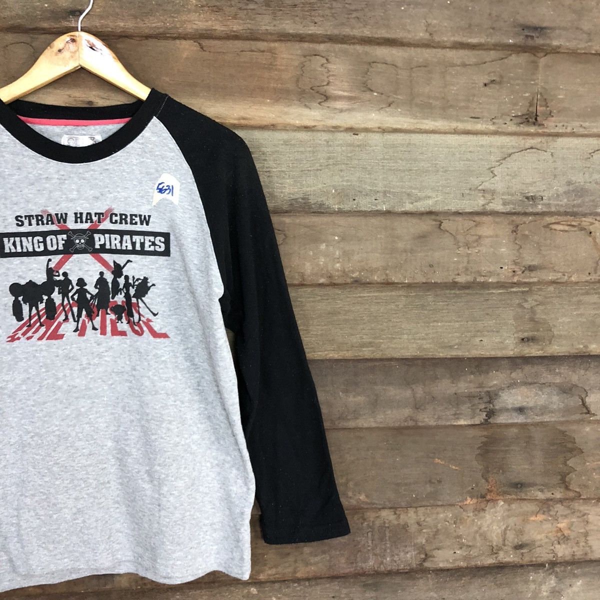 Anime × One Piece One Piece Grey Long Sleeve Shirt #5631 Size US M / EU 48-50 / 2 - 5 Thumbnail