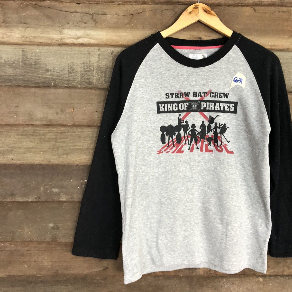 Anime × One Piece One Piece Grey Long Sleeve Shirt #5631 Size US M / EU 48-50 / 2 - 7 Thumbnail