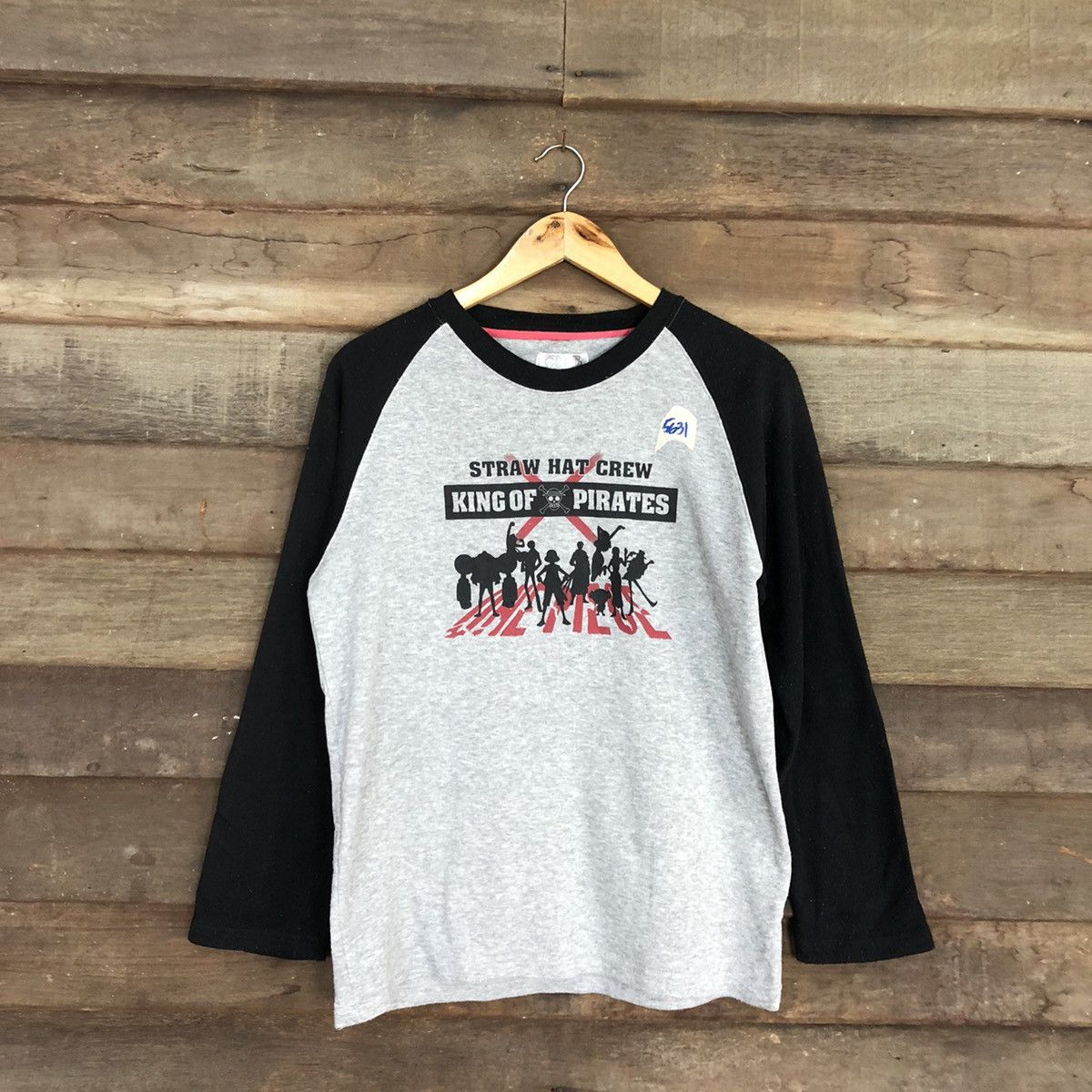 Anime × One Piece One Piece Grey Long Sleeve Shirt #5631 Size US M / EU 48-50 / 2 - 1 Thumbnail