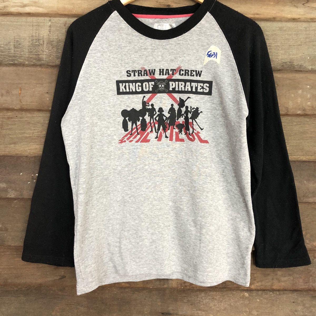 Anime × One Piece One Piece Grey Long Sleeve Shirt #5631 Size US M / EU 48-50 / 2 - 8 Thumbnail