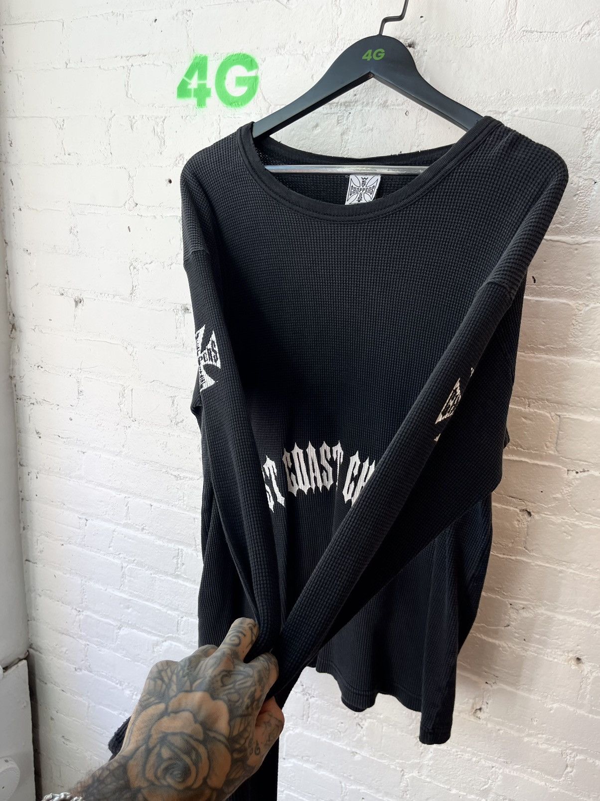 Vintage Vintage WCC West Coast Choppers THERMAL Logo Shirt Size US L / EU 52-54 / 3 - 5 Thumbnail