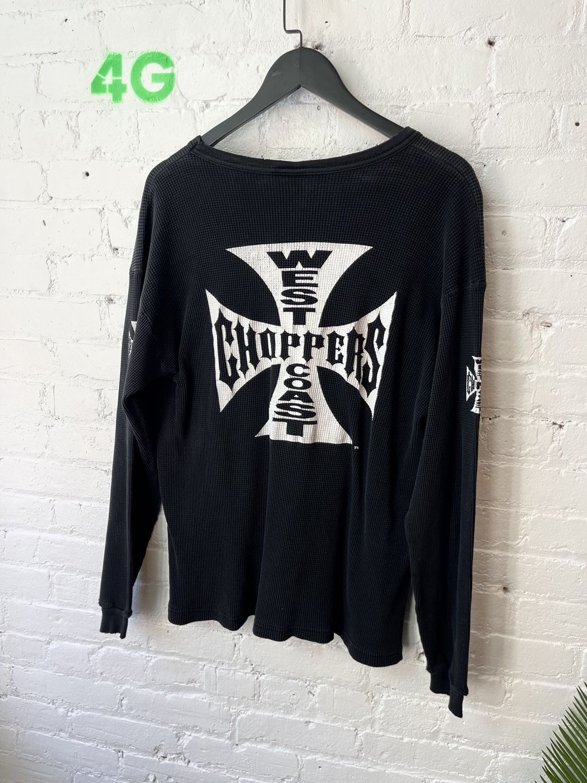 Vintage Vintage WCC West Coast Choppers THERMAL Logo Shirt Size US L / EU 52-54 / 3 - 8 Thumbnail