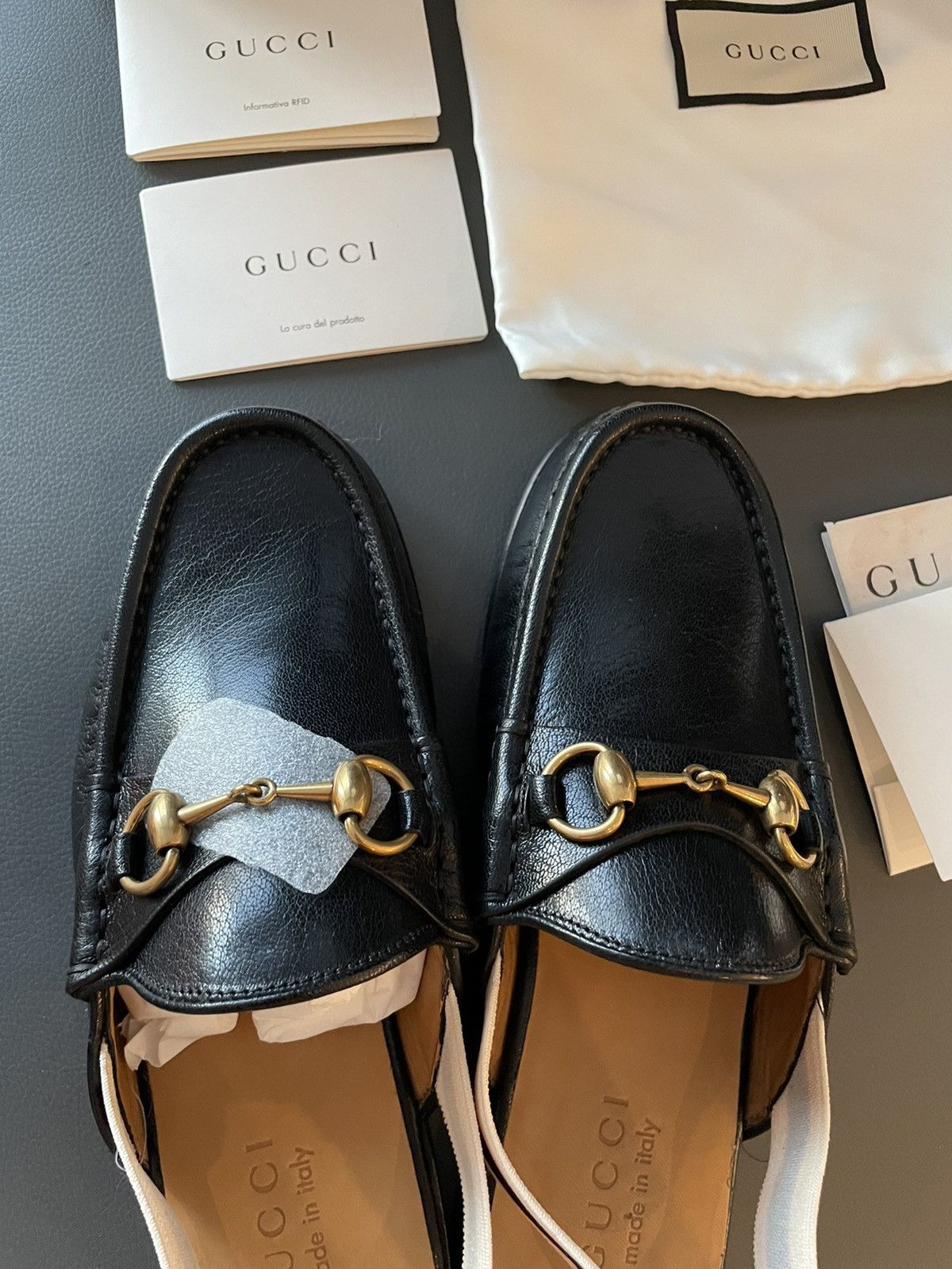 Gucci Limited Edition Horsebit Leather Loafer Gucci Elastic Band Size US 9.5 / EU 42-43 - 14 Thumbnail