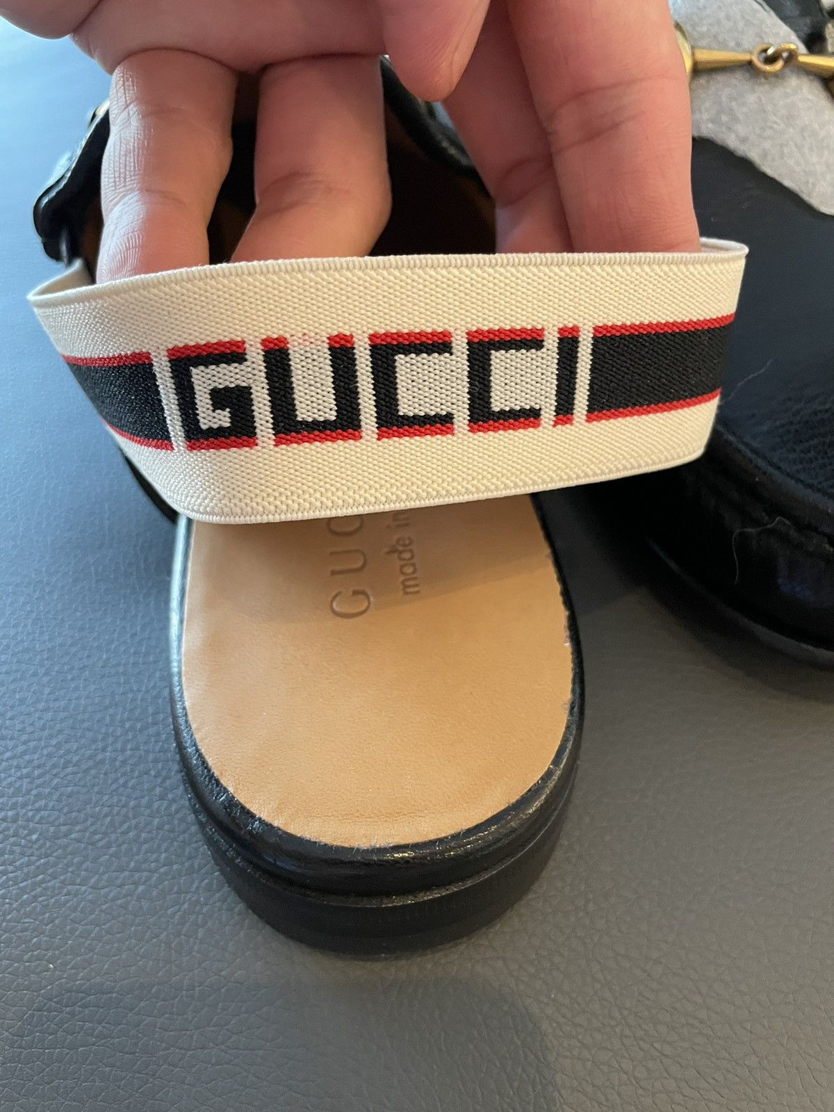 Gucci Limited Edition Horsebit Leather Loafer Gucci Elastic Band Size US 9.5 / EU 42-43 - 18 Thumbnail