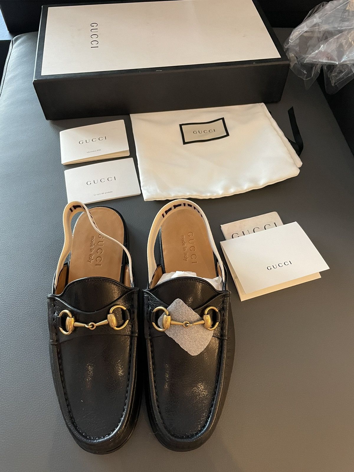 Gucci Limited Edition Horsebit Leather Loafer Gucci Elastic Band Size US 9.5 / EU 42-43 - 8 Thumbnail
