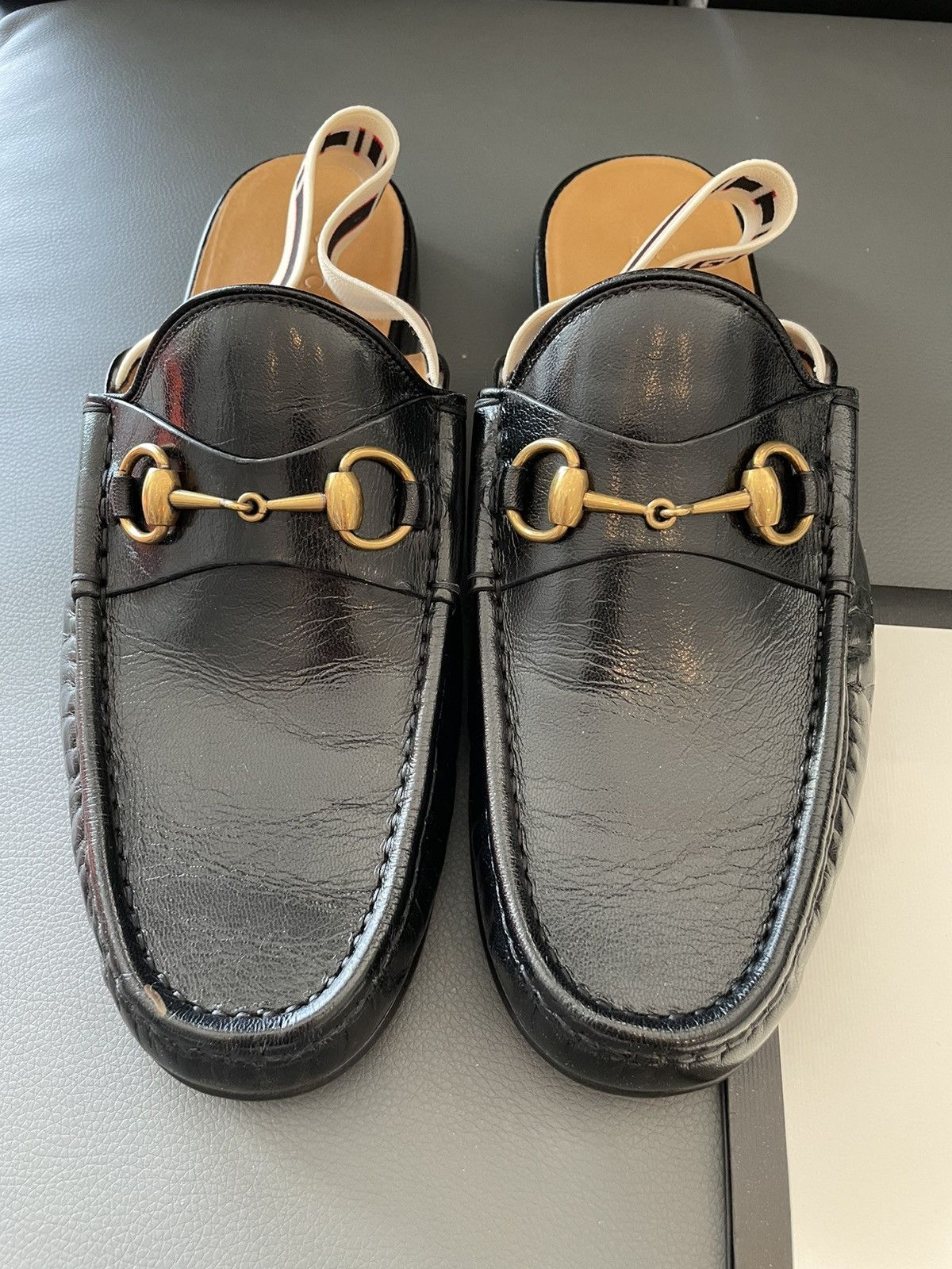 Gucci Limited Edition Horsebit Leather Loafer Gucci Elastic Band Size US 9.5 / EU 42-43 - 11 Thumbnail
