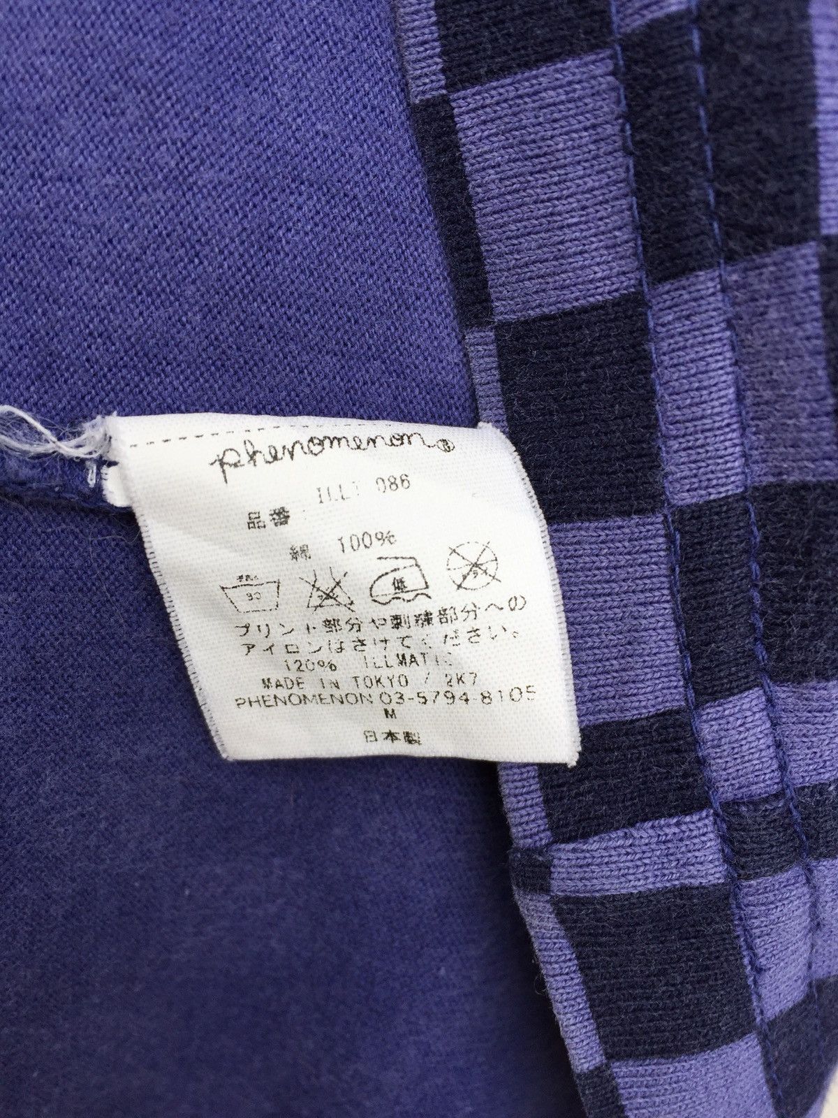 PHENOMENON Japanese Brand Phenomenon Japan Checkered Tee Size US M / EU 48-50 / 2 - 5 Thumbnail