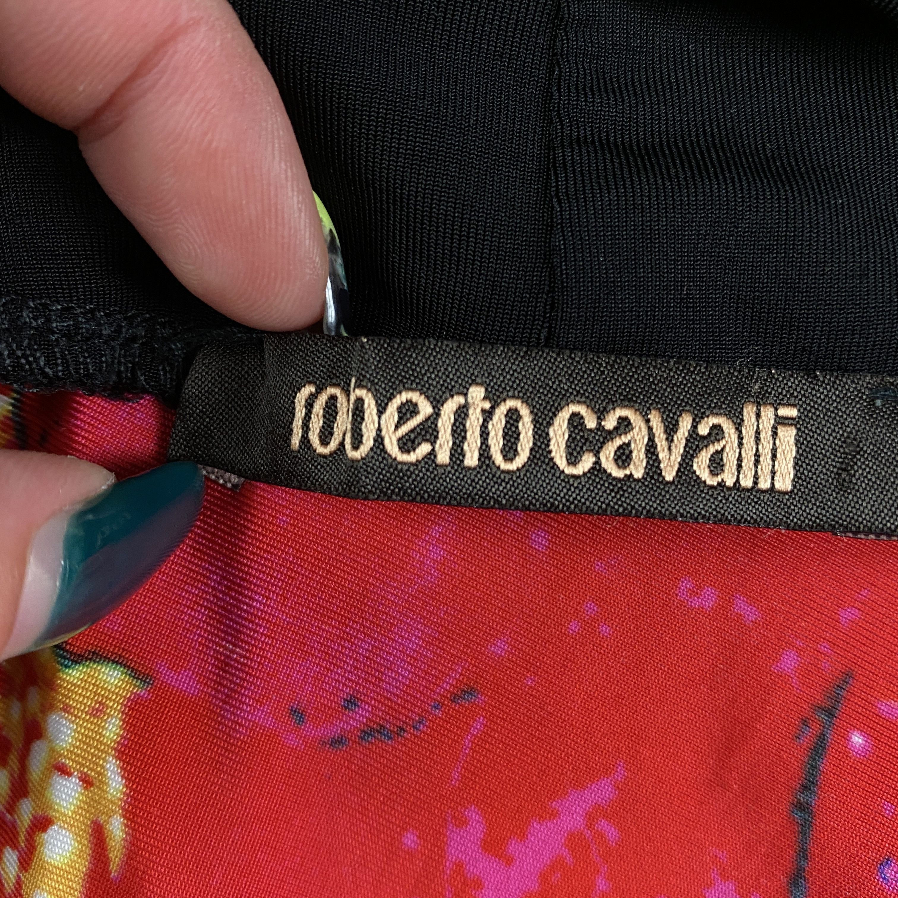 Roberto Cavalli Women’s Dress Short Sleeve Roberto Cavalli Size M Multicolr Size M / US 6-8 / IT 42-44 - 4 Thumbnail