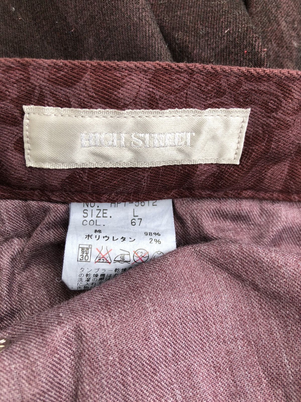 Japanese Brand High Street Number (N)ine Coated Pants