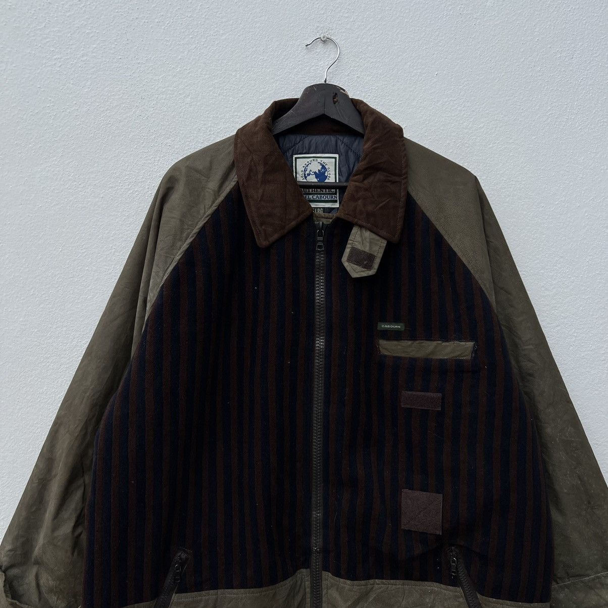 Nigel Cabourn RARE AUTHENTIC NIGEL CABOURN ENGLAND STRIPED WAX DESIGN Size US L / EU 52-54 / 3 - 3 Thumbnail