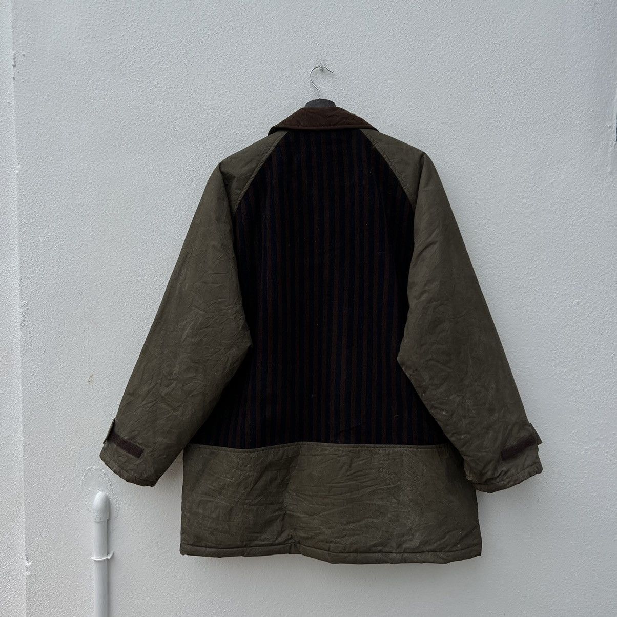 Nigel Cabourn RARE AUTHENTIC NIGEL CABOURN ENGLAND STRIPED WAX DESIGN Size US L / EU 52-54 / 3 - 9 Thumbnail