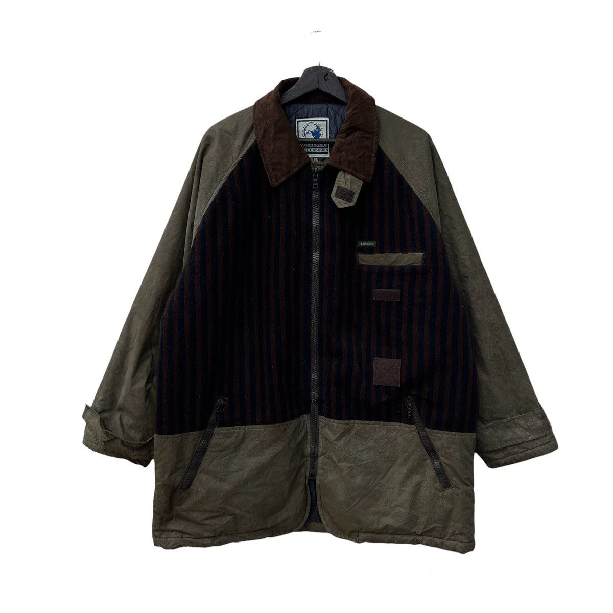 Nigel Cabourn RARE AUTHENTIC NIGEL CABOURN ENGLAND STRIPED WAX DESIGN Size US L / EU 52-54 / 3 - 1 Thumbnail