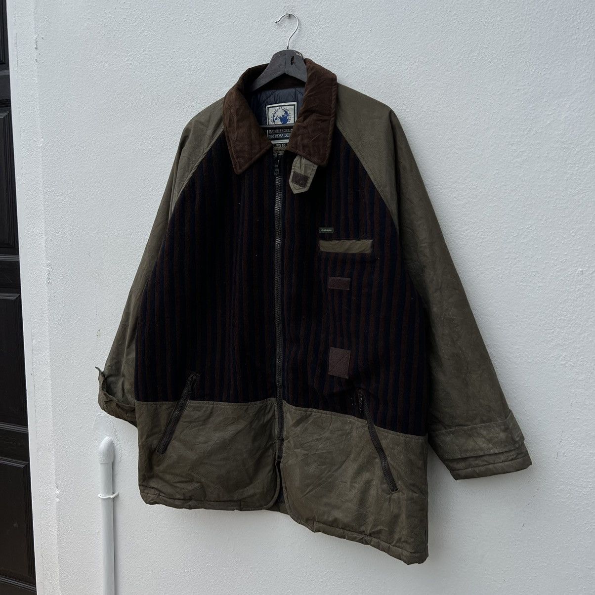 Nigel Cabourn RARE AUTHENTIC NIGEL CABOURN ENGLAND STRIPED WAX DESIGN Size US L / EU 52-54 / 3 - 2 Thumbnail