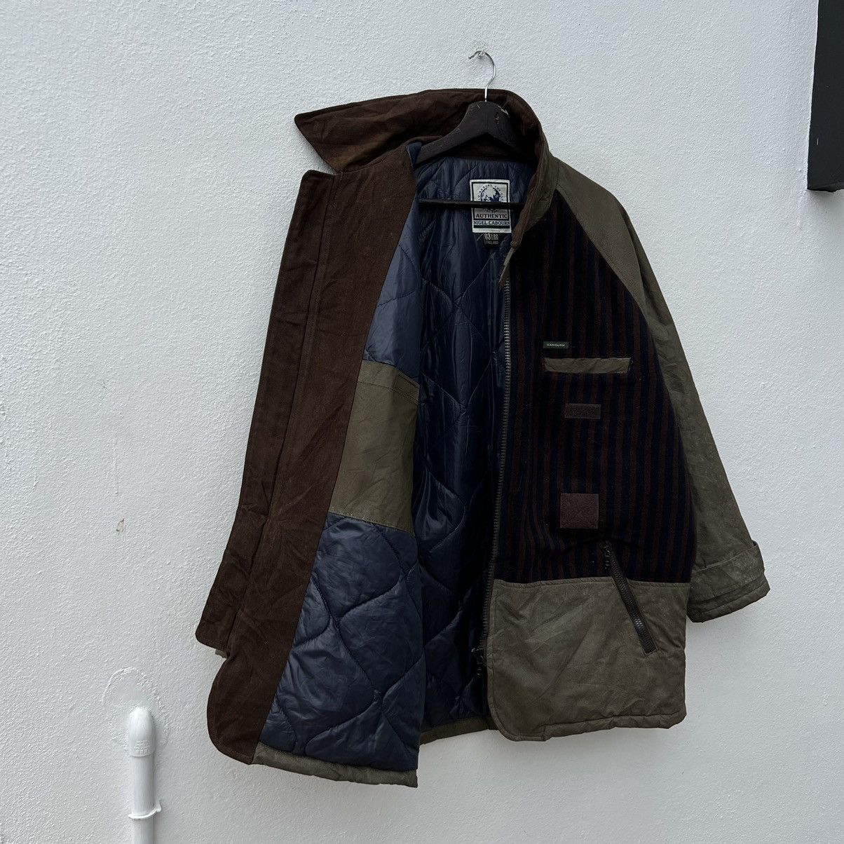 Nigel Cabourn RARE AUTHENTIC NIGEL CABOURN ENGLAND STRIPED WAX DESIGN Size US L / EU 52-54 / 3 - 15 Thumbnail
