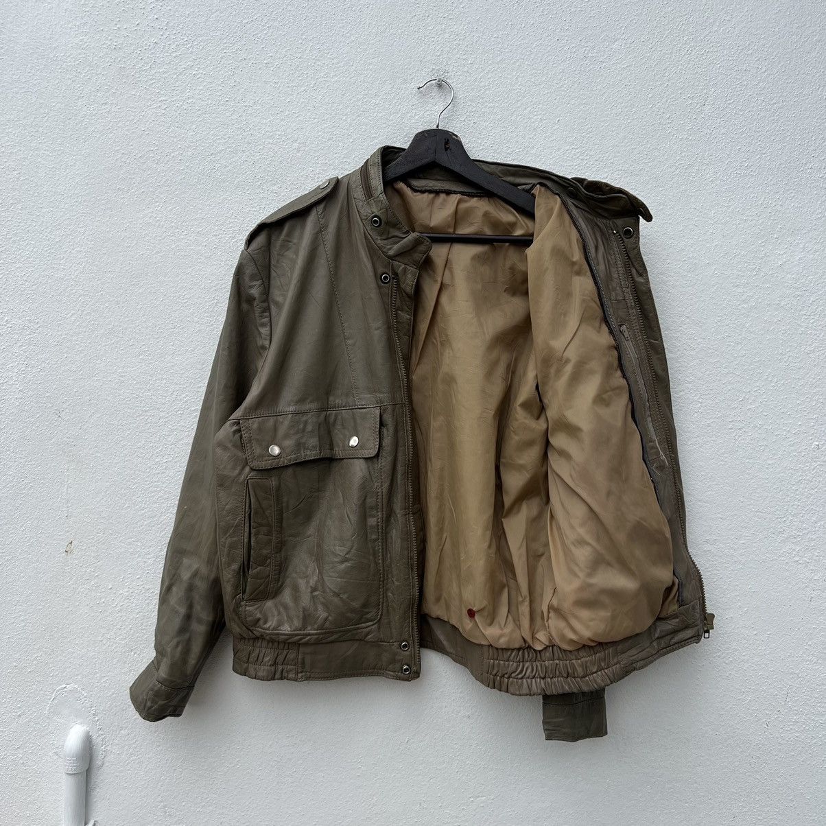 Japanese Brand VINTAGE SOFT LEATHER JACKET BOMBER STYLE DESIGN JAPAN Size US M / EU 48-50 / 2 - 10 Thumbnail